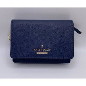 EUC Kate Spade Navy Blue Keyring Wallet